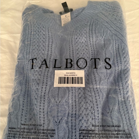 Talbots Pointelle Raglan Sweater - Picture 5 of 5
